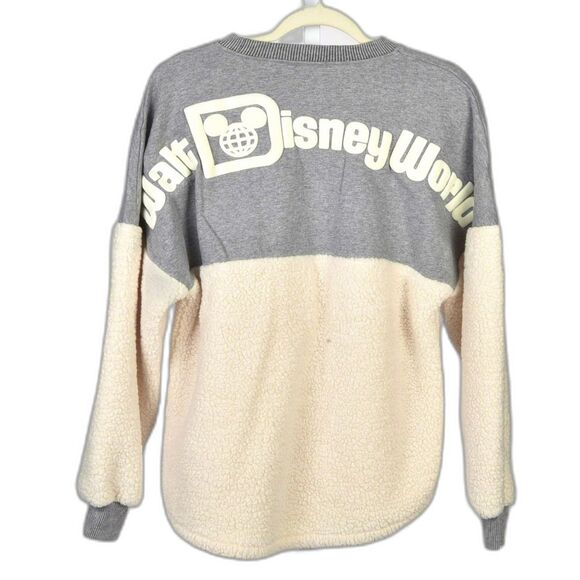 Disney Authentic Original Collection Spirt Jersey Sherpa Fleece Sweatshirt S - Picture 2 of 4